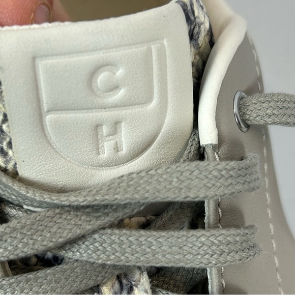 Cole Haan Green and Cream Sneakers with Snakeskin Pattern Size 7 - Picture 7 of 8